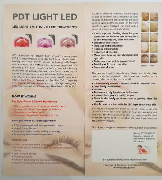 PDT LED LIGHT flyer 50pk image 0